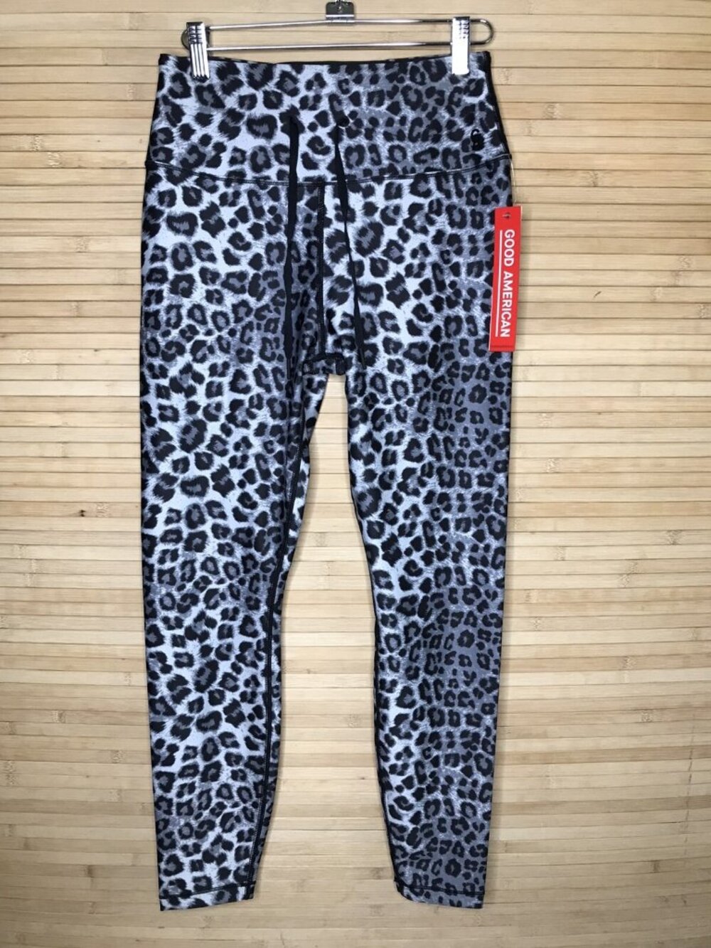 NWT Good American Cheetah animal Print High Waist Leggings & Bra top sz 2 - Picture 2 of 7